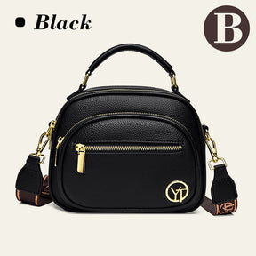 FlexiLuxe – Multi-Compartment PU Leather Handbag
