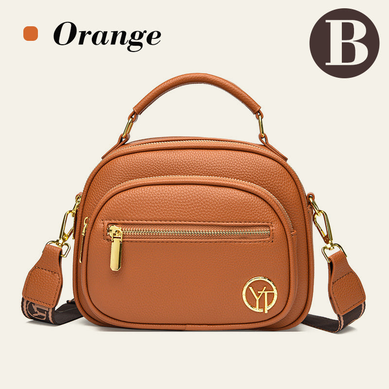 FlexiLuxe – Multi-Compartment PU Leather Handbag