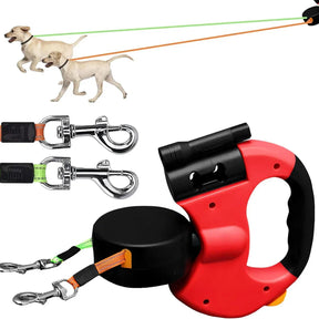 LumiPaw - 2 in 1 Extendable Dual Leash