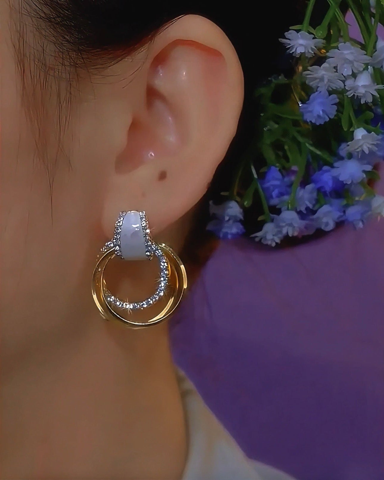 GoldNoir Acedia – Refined Italian Craft Earrings