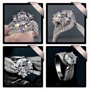 RomaBrilliance – Elegant 5 Carat Moissanite Ring