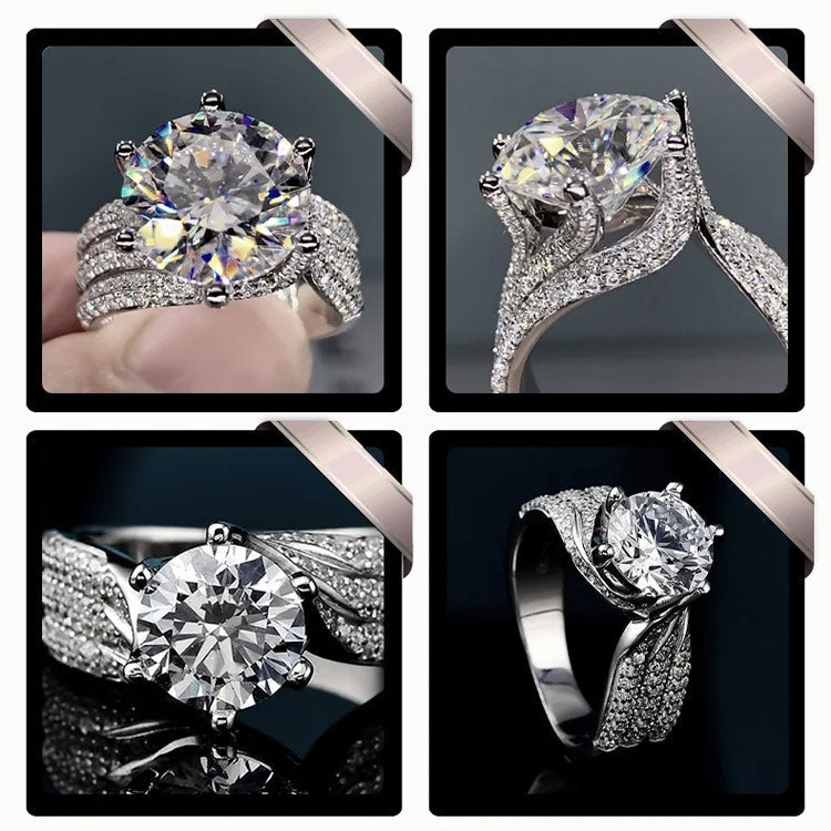 RomaBrilliance – Elegant 5 Carat Moissanite Ring