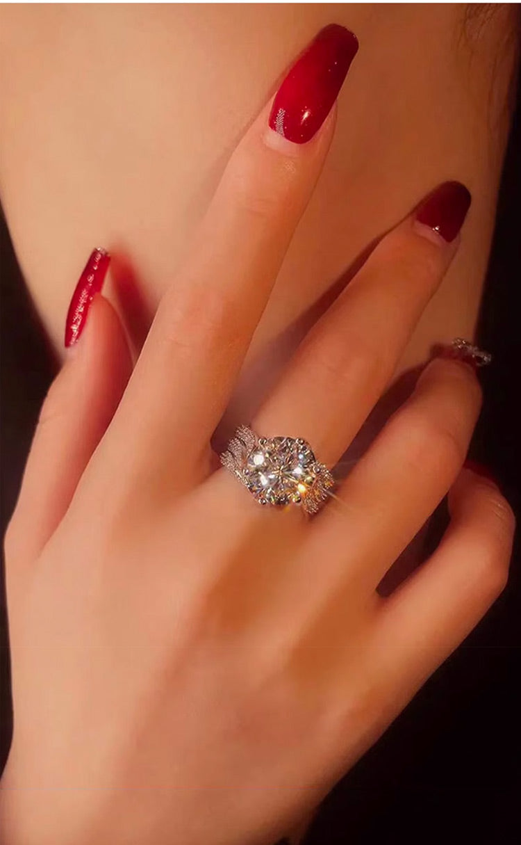 RomaBrilliance – Elegant 5 Carat Moissanite Ring