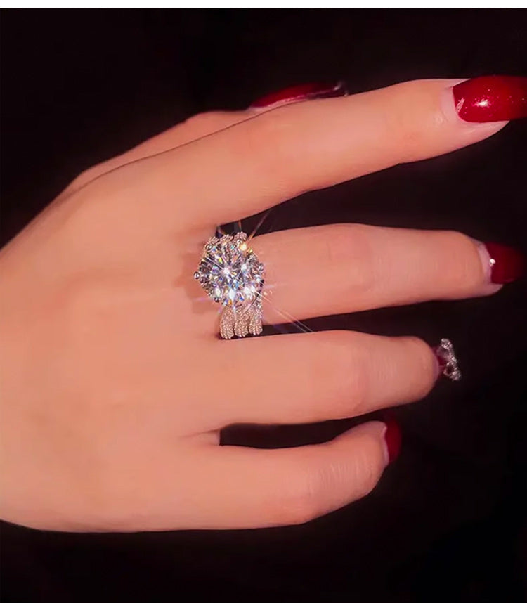 RomaBrilliance – Elegant 5 Carat Moissanite Ring