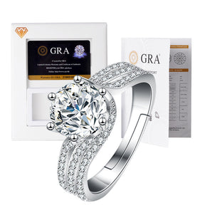 RomaBrilliance – Elegant 5 Carat Moissanite Ring