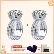 RomaBrilliance – Elegant 5 Carat Moissanite Ring
