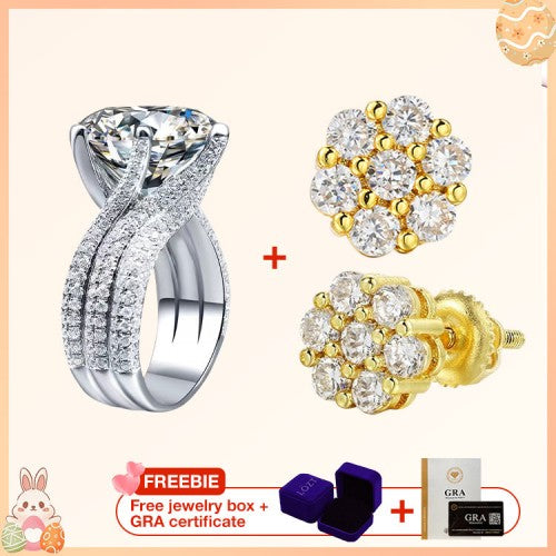 RomaBrilliance – Elegant 5 Carat Moissanite Ring
