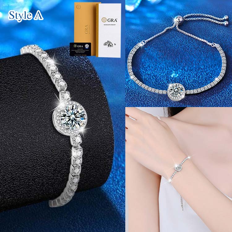 AureliaShine – Premium Sparkling Moissanite Bracelet