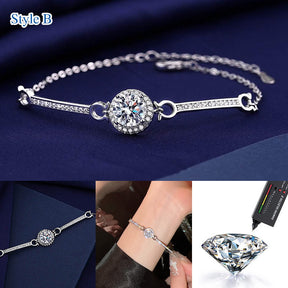 AureliaShine – Premium Sparkling Moissanite Bracelet