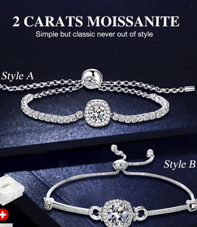 AureliaShine – Premium Sparkling Moissanite Bracelet