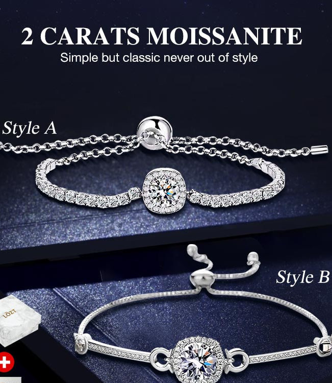 AureliaShine – Premium Sparkling Moissanite Bracelet