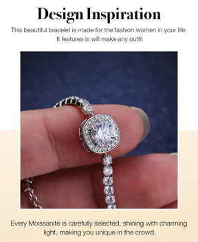 AureliaShine – Premium Sparkling Moissanite Bracelet
