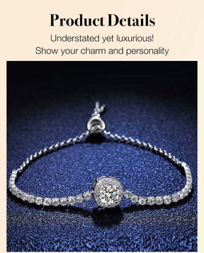 AureliaShine – Premium Sparkling Moissanite Bracelet