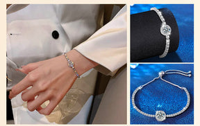 AureliaShine – Premium Sparkling Moissanite Bracelet
