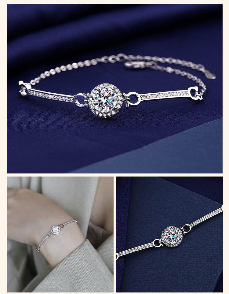 AureliaShine – Premium Sparkling Moissanite Bracelet