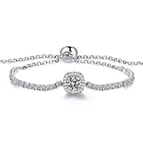 AureliaShine – Premium Sparkling Moissanite Bracelet