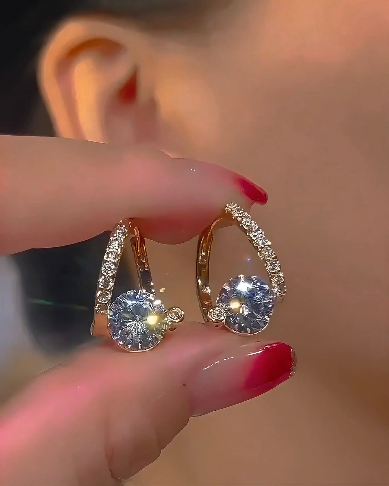 Nevaeh Luxe – Italian Gold Elegance Earrings