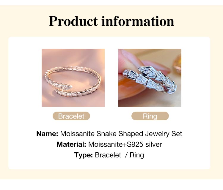 SerpentGlow – Zircon Snake Shaped Open Cuff Bracelet