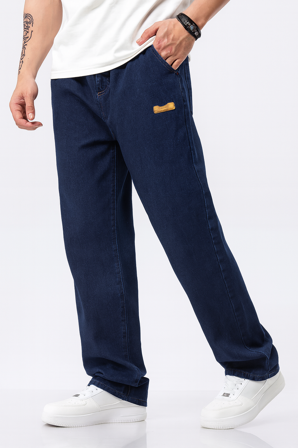 FlexCore – Modern Drawstring Denim Pants