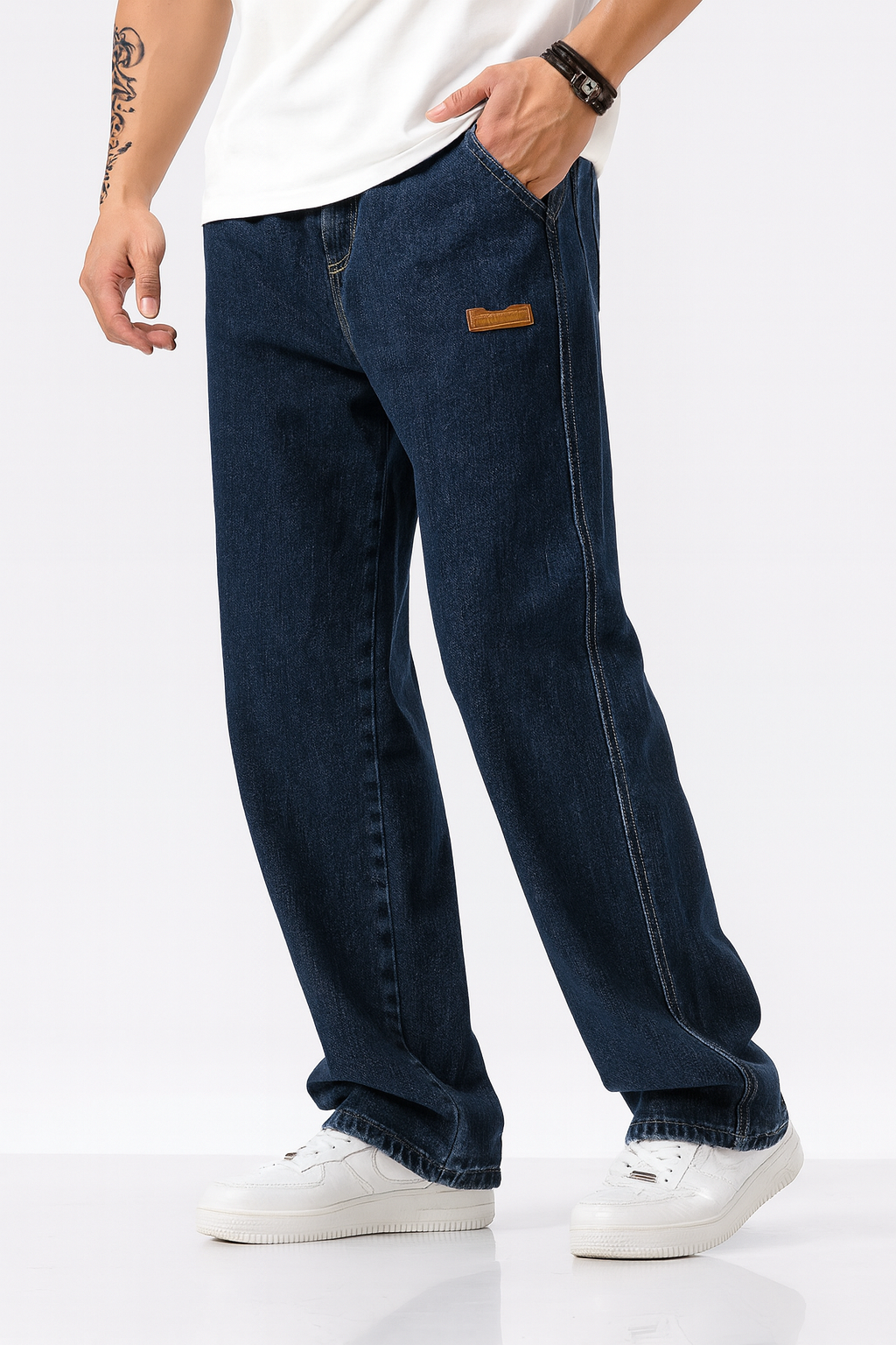 FlexCore – Modern Drawstring Denim Pants