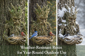 The Quiet Offering A Tree-Integrated Bird Feeding Sculpture