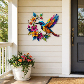 BloomForge – Hummingbird Metal Wall Art