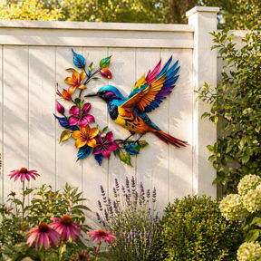 BloomForge – Hummingbird Metal Wall Art