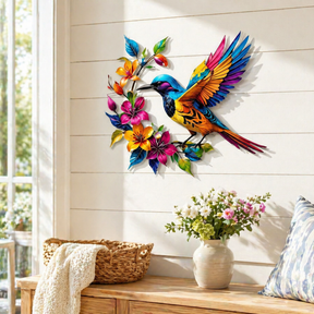 BloomForge – Hummingbird Metal Wall Art