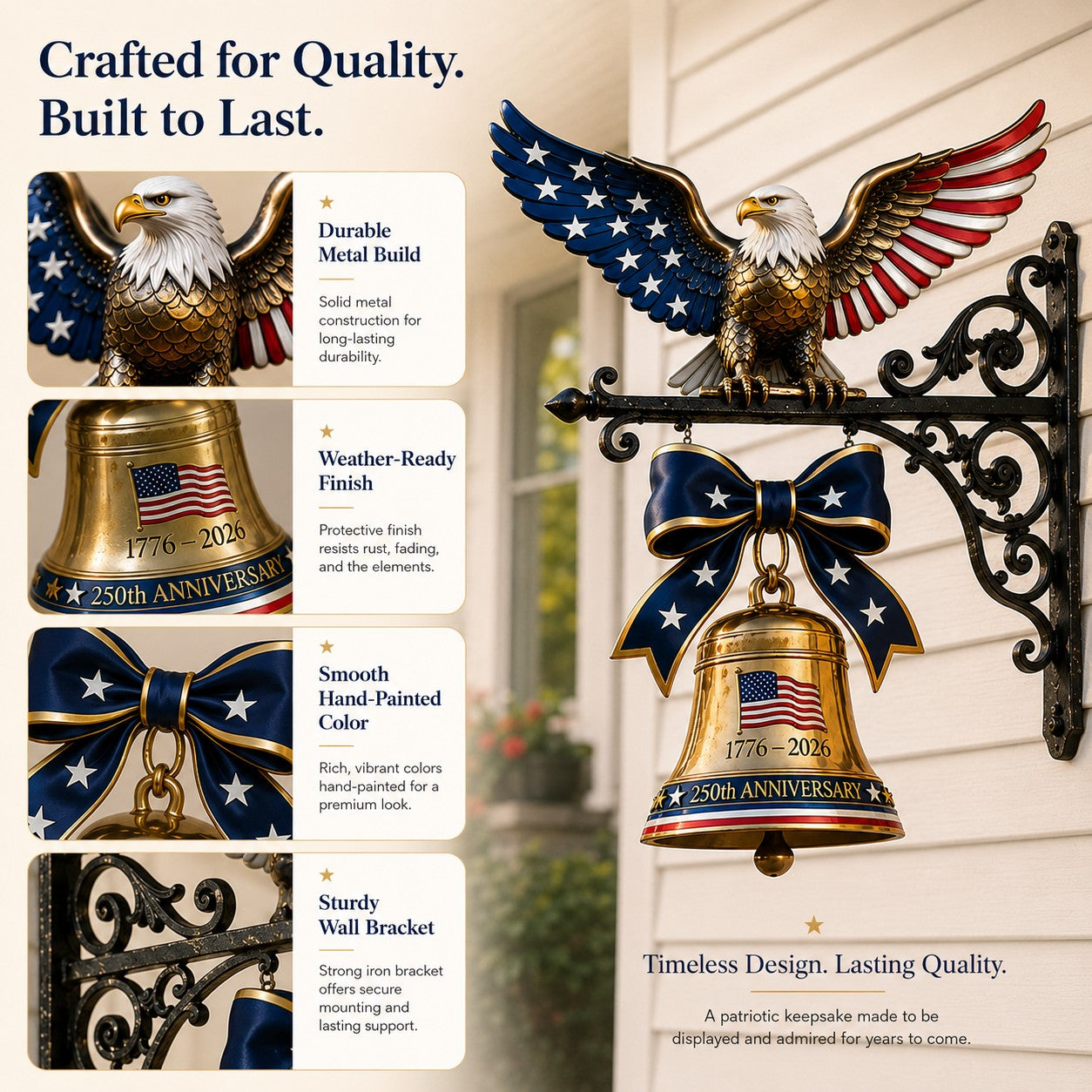 EagleLegacy – 1776–2026 Spirit of Liberty Collectible Bell