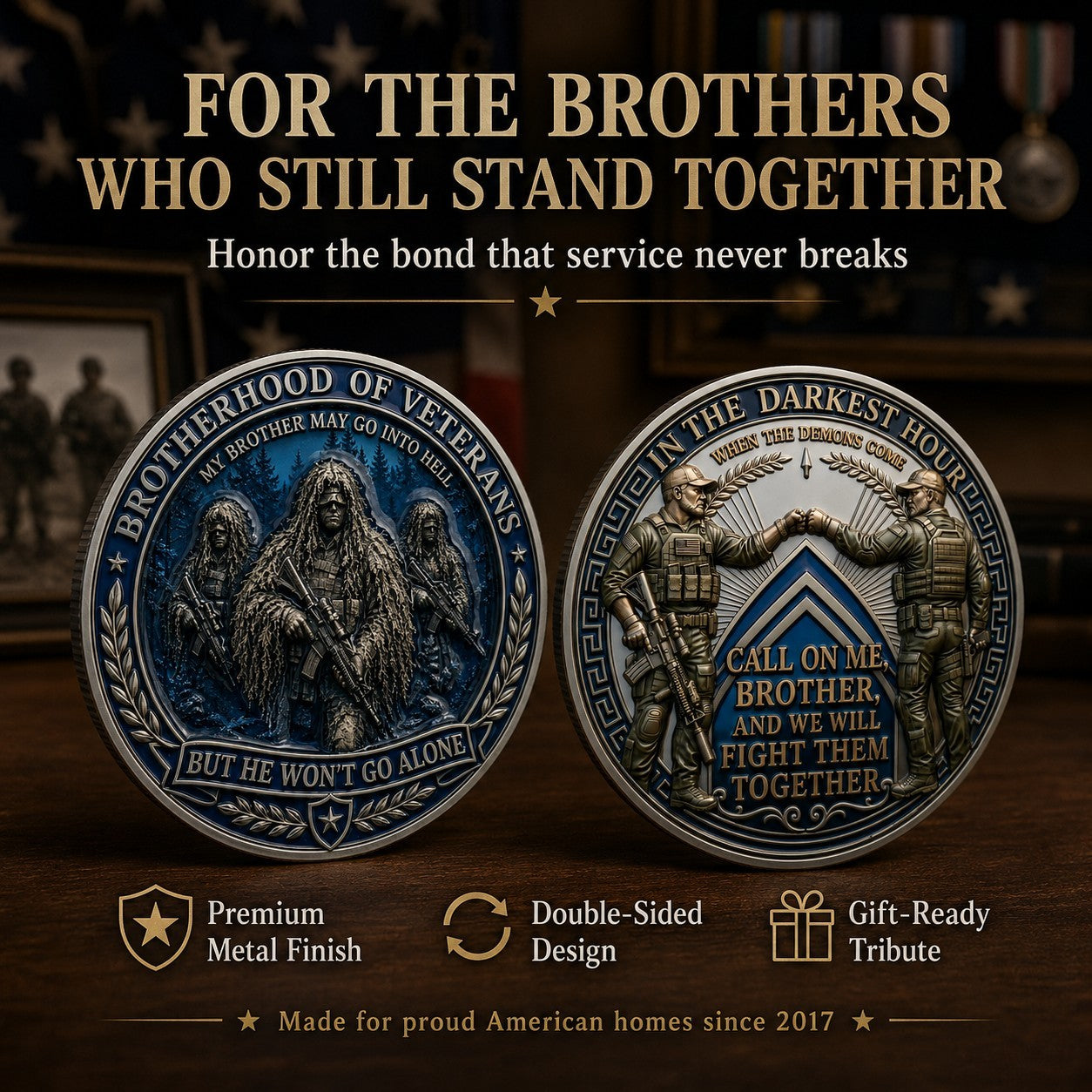 BattleBond – Veteran Loyalty Challenge Coin