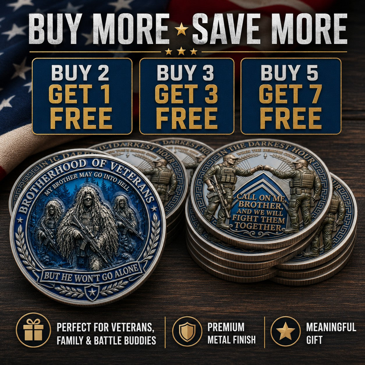 BattleBond – Veteran Loyalty Challenge Coin