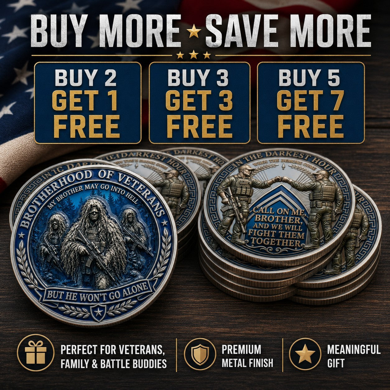 BattleBond – Veteran Loyalty Challenge Coin