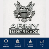 EliteValor – Military Eagle Chrome Badge