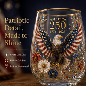 ValorSpirit – America 250 Commemorative Glass Tumbler