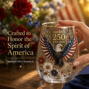 ValorSpirit – America 250 Commemorative Glass Tumbler