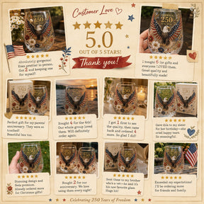 ValorSpirit – America 250 Commemorative Glass Tumbler