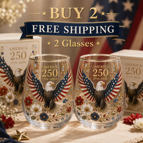 ValorSpirit – America 250 Commemorative Glass Tumbler