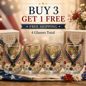 ValorSpirit – America 250 Commemorative Glass Tumbler