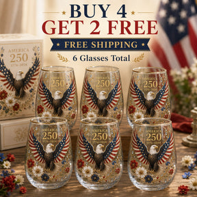 ValorSpirit – America 250 Commemorative Glass Tumbler