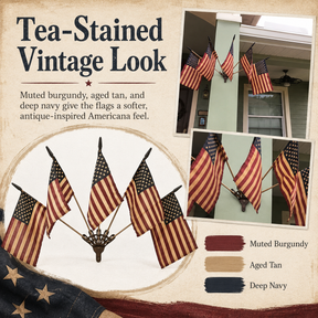 HeritageForge – Rustic Flag Cast Iron Wall Display