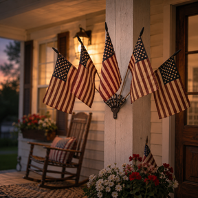 HeritageForge – Rustic Flag Cast Iron Wall Display