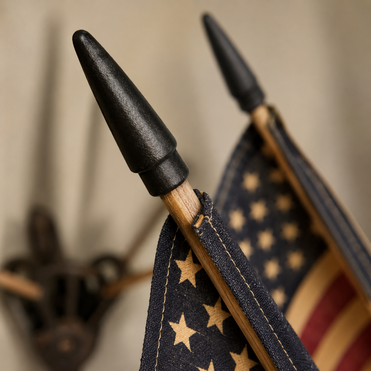 HeritageForge – Rustic Flag Cast Iron Wall Display