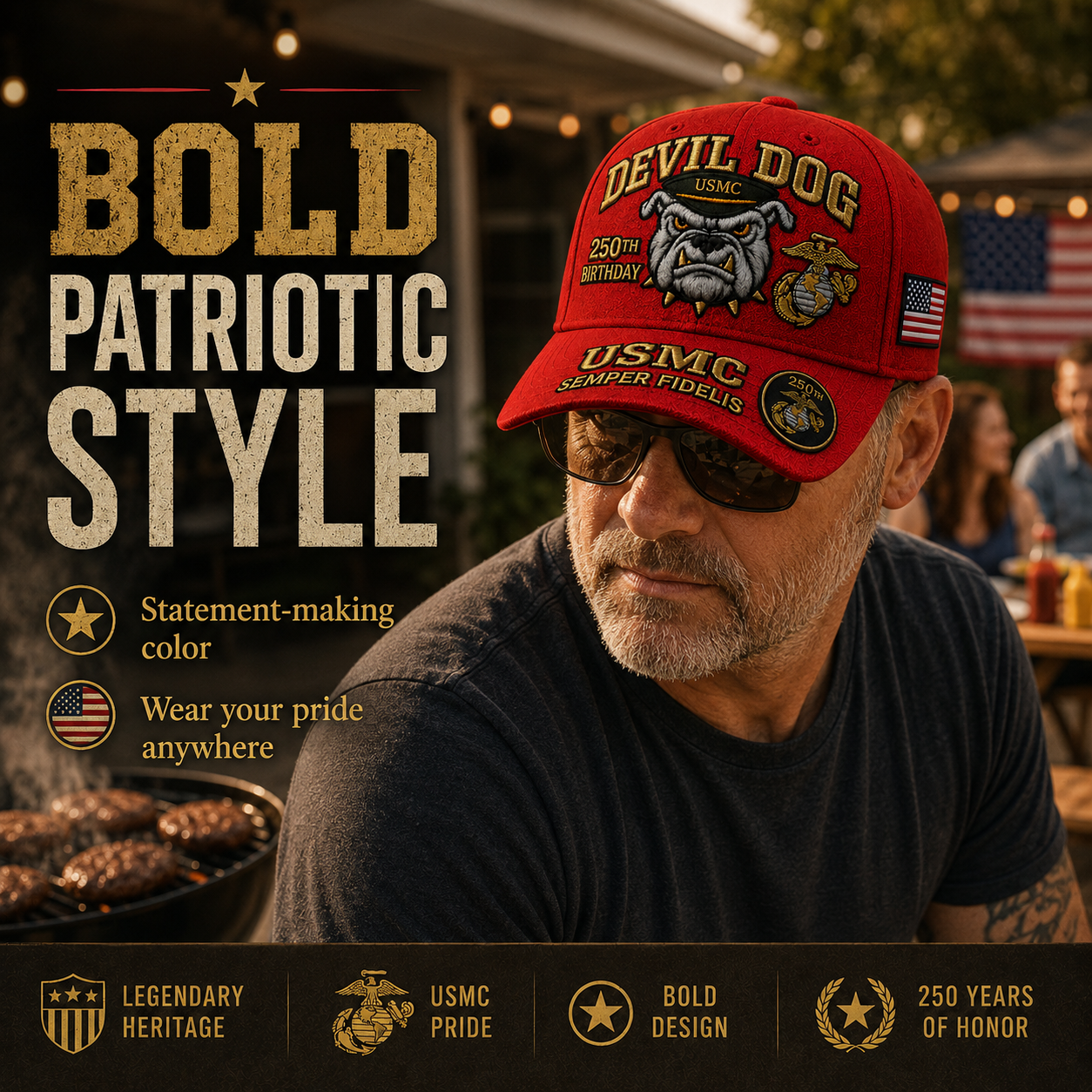 SemperValor – Devil Dog Heritage Embroidered Cap
