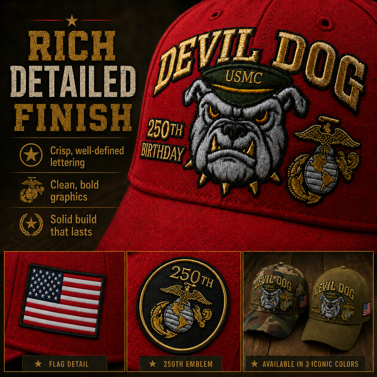SemperValor – Devil Dog Heritage Embroidered Cap
