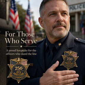 LibertyShield – America 250 Law Enforcement Brooch