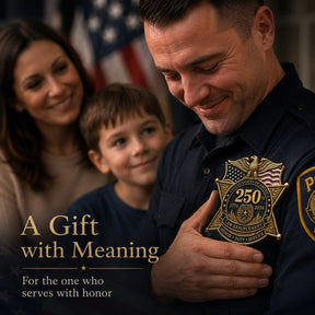 LibertyShield – America 250 Law Enforcement Brooch