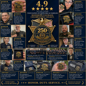 LibertyShield – America 250 Law Enforcement Brooch