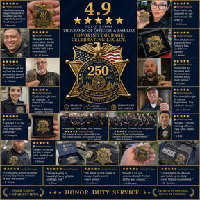 LibertyShield – America 250 Law Enforcement Brooch