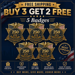 LibertyShield – America 250 Law Enforcement Brooch