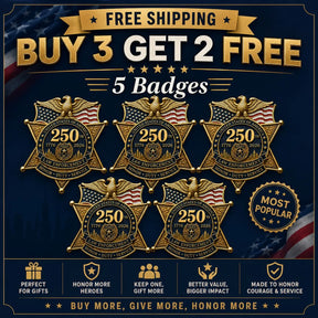 LibertyShield – America 250 Law Enforcement Brooch